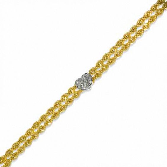 Golden diamant\u00e9 pair of anklet payal foot chain