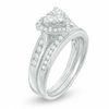 Thumbnail Image 1 of 3/4 CT. T.W. Diamond Heart Bridal Set in 14K White Gold