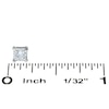Thumbnail Image 1 of 1/2 CT. T.W. Princess-Cut Diamond Solitaire Stud Earrings in 14K White Gold (J/I3)