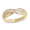 Thumbnail Image 0 of 1/4 CT. T.W. Diamond Crossover Band in 14K Gold