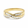 Thumbnail Image 2 of 1/4 CT. T.W. Diamond Crossover Band in 14K Gold