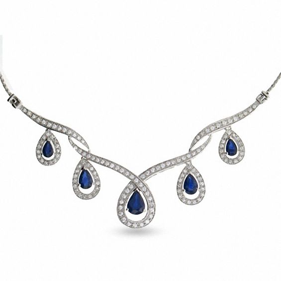 Blue Sapphire Necklace 