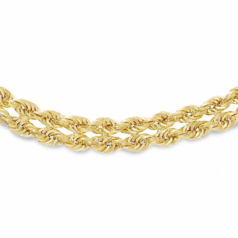 14K Gold Rope Necklace - 17"