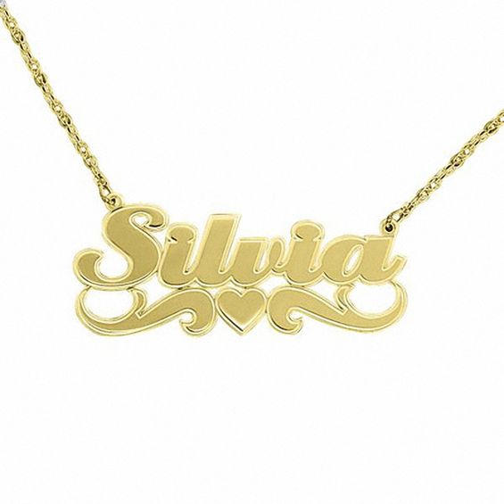script name necklace with