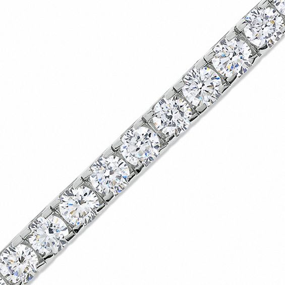7 Ct T W Diamond Tennis Bracelet In 14k White Gold J I2 View 10 Ct T W Diamond Tennis Bracelet In 14k White Gold J I2