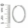Thumbnail Image 1 of 1 CT. T.W. Diamond Front and Back Hoop Earrings in 14K White Gold