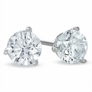Single Diamond Stud Earring White Gold Single Diamond Stud Earring White Gold