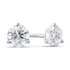 Thumbnail Image 0 of 1 CT. T.W. Certified Diamond Solitaire Stud Earrings in 18K White Gold (I/VS2)