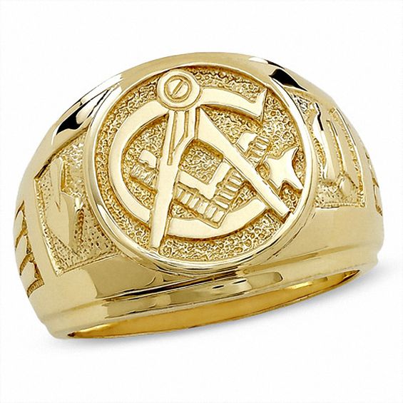 Men's Masonic Ring in 10K Gold Online Exclusives Collections Zales