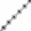 Thumbnail Image 0 of 2 CT. T.W. Enhanced Black and White Diamond Fashion Bracelet in Sterling Silver