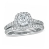 Thumbnail Image 1 of 1-3/4 CT. T.W. Diamond Framed Bridal Set in 14K White Gold