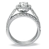 Thumbnail Image 1 of 1-3/4 CT. T.W. Diamond Framed Bridal Set in 14K White Gold