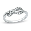Thumbnail Image 0 of 1/4 CT. T.W. Diamond Infinity Ring in 10K White Gold