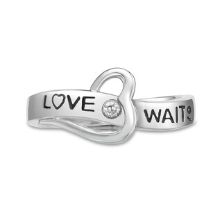 True Love Waits Ebony Champagne Ring