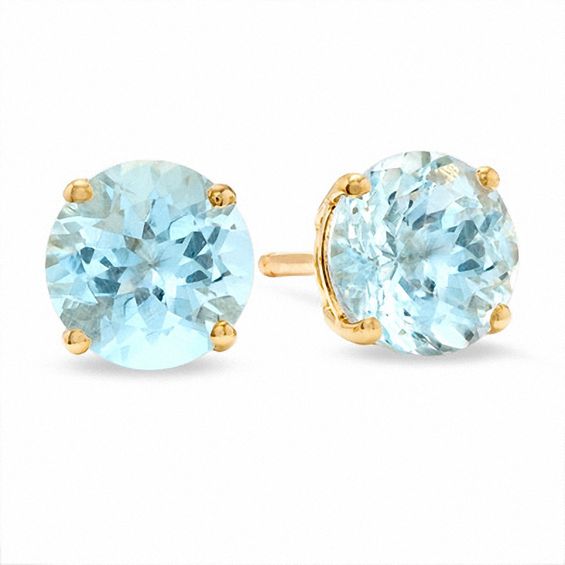 Zales aquamarine earrings hotsell