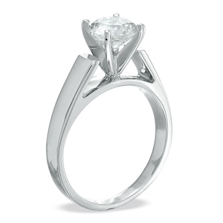 1-1/2 CT. Diamond Solitaire Engagement Ring in 14K White Gold (K/I3) | Zales