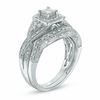 Thumbnail Image 1 of 1/2 CT. T.W. Princess-Cut Diamond Twist Bridal Set in 14K White Gold
