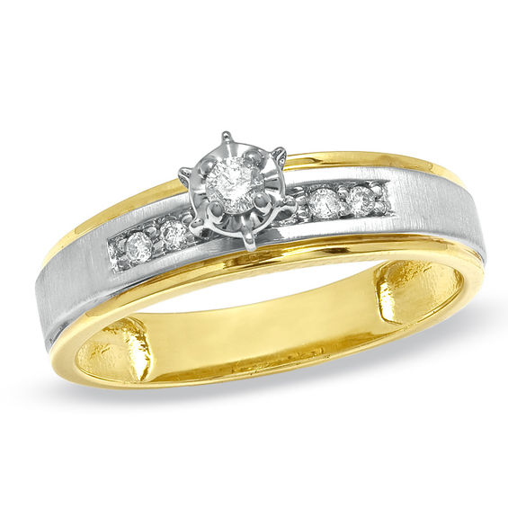 0.85 Ct 10k Real Yellow Gold Womens Semi Mount Engagement Wedding Ring Sz 7 8 9 