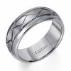 Thumbnail Image 0 of Triton Men's 8.0mm Geometric-Style Wedding Band in Tungsten