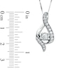 Thumbnail Image 1 of Sirena™ 3/8 CT. T.W. Diamond Illusion Pendant in 14K White Gold