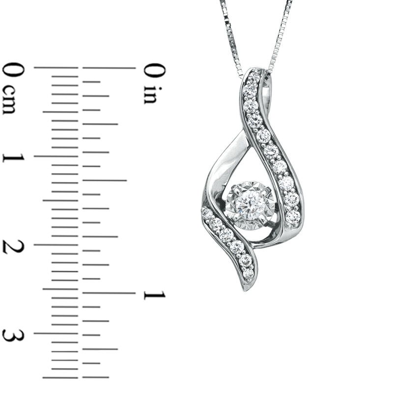 Sirena™ 3/8 CT. T.W. Diamond Illusion Pendant in 14K White Gold