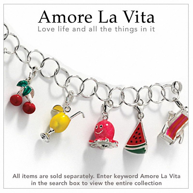 Amore La Vita™ Opening Bible Charm in Sterling Silver