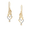 Thumbnail Image 0 of 1/5 CT. T.W. Diamond Twisted Vine Drop Earring in 10K Gold