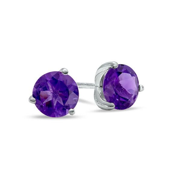 Amethyst and Onyx Green Black 925 Sterling Silver Women Stud Earring 3 Pair Set Amethyst and Onyx Green Black 925 Sterling Silver Women Stud Earring 3 Pair Set
