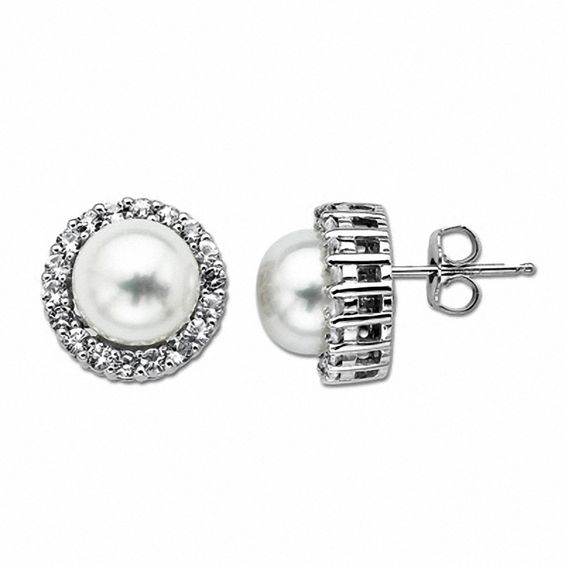 sterling silver and pearl earrings