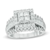 Thumbnail Image 0 of 2.0 CT. T.W. Quad Princess-Cut and Baguette Diamond Engagement Ring in 14K White Gold