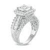 Thumbnail Image 1 of 2.0 CT. T.W. Quad Princess-Cut and Baguette Diamond Engagement Ring in 14K White Gold