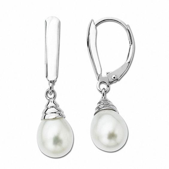 Top quality natural Onyx 8-8.5 mm ball sterling silver leverback earrings 