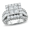 Thumbnail Image 0 of 3 CT. T.W. Quad Princess-Cut Diamond Engagement Ring in 14K White Gold