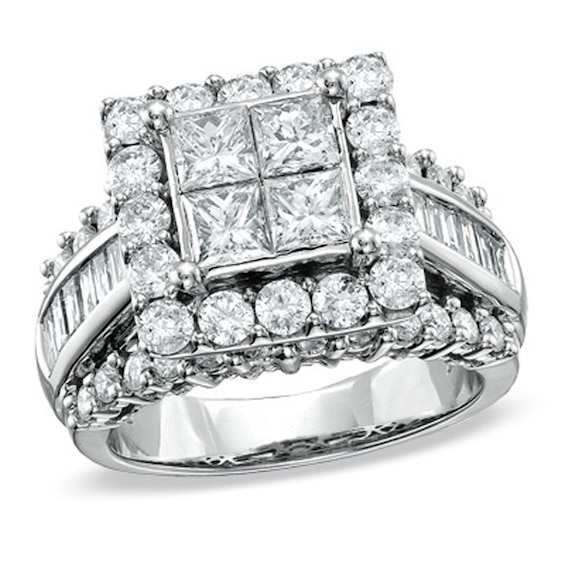 3.50 Ct Princess Diamond cut Engagement ring Wedding set 14k Yellow Gold finish