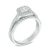 Thumbnail Image 2 of 1 CT. T.W. Diamond Frame Bridal Set in 14K White Gold