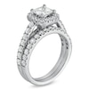 Thumbnail Image 2 of 1-3/4 CT. T.W. Princess-Cut Diamond Frame Bridal Set in 14K White Gold