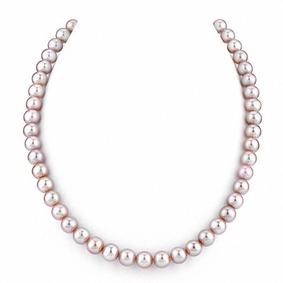 Image result for 9.0mm Pink Cultured Freshwater Pearl Strand Necklace - 17"  Item #: 18270736