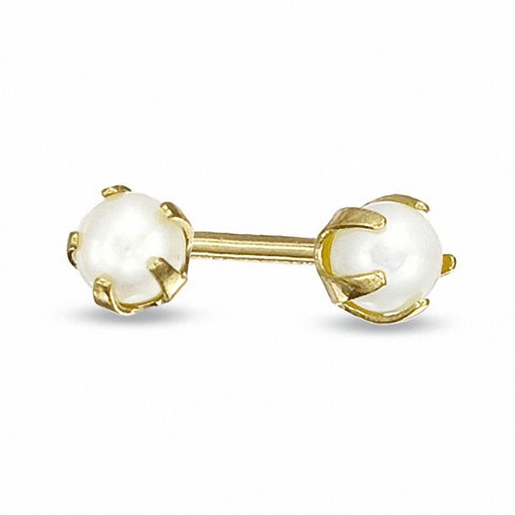 Child S 2 5mm Cultured Freshwater Pearl Stud Earrings In 14k Gold Child S 2 5mm Cultured Freshwater Pearl Stud Earrings In 14k Gold