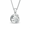 Thumbnail Image 0 of 1/5 CT. Certified Canadian Diamond Solitaire Pendant in 14K White Gold (I/I2)