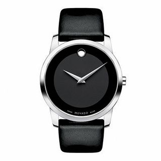 Men's Movado Museum Classic Strap Watch with Black Dial (0606502) | Movado | Watches | Zales Men's Movado Museum Classic Strap Watch with Black Dial (0606502) | Movado | Watches | Zales