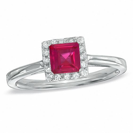 Nice Size 7 Engagement Ruby 10K White Gold Filled Rare Band Rings For Woman's