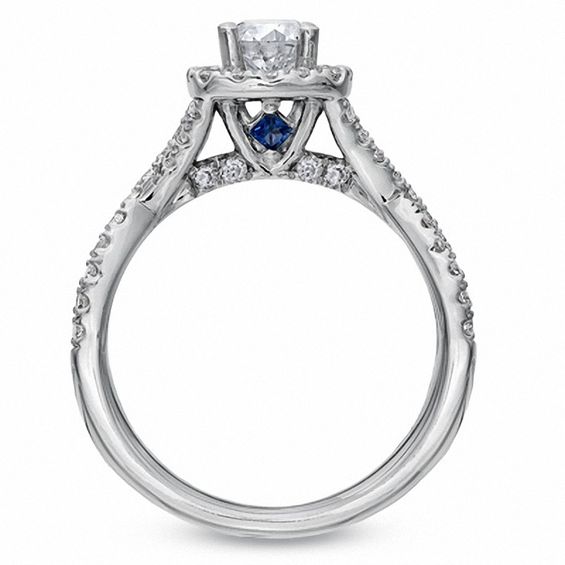 Vera Wang Love Collection 1 CT. T.W. Diamond Frame Engagement Ring in 14K White Gold Vera Wang Love Collection 1 CT. T.W. Diamond Frame Engagement Ring in 14K White Gold