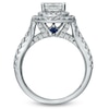 Thumbnail Image 1 of Vera Wang Love Collection 2-1/5 CT. T.W. Princess-Cut Diamond Frame Split Shank Engagement Ring in 14K White Gold
