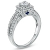 Thumbnail Image 2 of Vera Wang Love Collection 1 CT. T.W. Diamond Frame Split Shank Engagement Ring in 14K White Gold