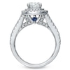 Thumbnail Image 1 of Vera Wang Love Collection 2 CT. T.W. Diamond Frame Split Shank Engagement Ring in 14K White Gold