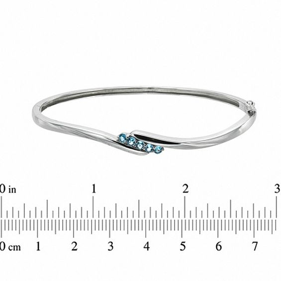 Blue Topaz Pendant, Earrings, Ring and Bracelet Set in Sterling Silver