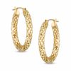 Thumbnail Image 1 of Diamond-Cut Hoop Earrings in 14K Gold