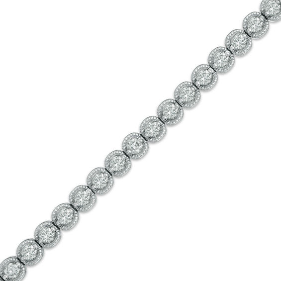 2 Ct T W Diamond Tennis Bracelet In 14k White Gold I I2 View 2 Ct T W Diamond Tennis Bracelet In 14k White Gold I I2