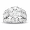 Thumbnail Image 0 of 4 CT. T.W. Multi-Diamond Flower Engagement Ring in 14K White Gold