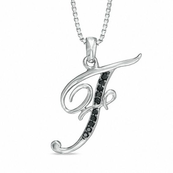 Initial Pendant in Sterling Silver 